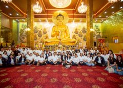 นครปฐม อธิบดีกรมการขนส่งทางบก นำคณะผู้บริหาร เจ้าหน้าที่ ร่วมบุญ  ถวายพระพุทธศิริวัดป่าวังศิลา แด่ วัดไผ่ล้อมพระอารามหลวง