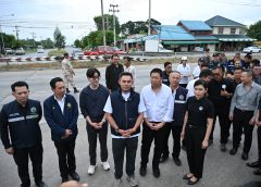 รัฐมนตรีช่วยว่าการกระทรวงคมนาคม ลงพื้นที่จังหวัดนครปฐม ตรวจติดตามการแก้ไขปัญหาการจราจรและอุบัติเหตุบนทางหลวงหมายเลข 4 หรือถนนเพชรเกษม พร้อมรับข้อเสนอขยายรถไฟฟ้าสายสีแดงถึงสถานีสนามจันทร์
